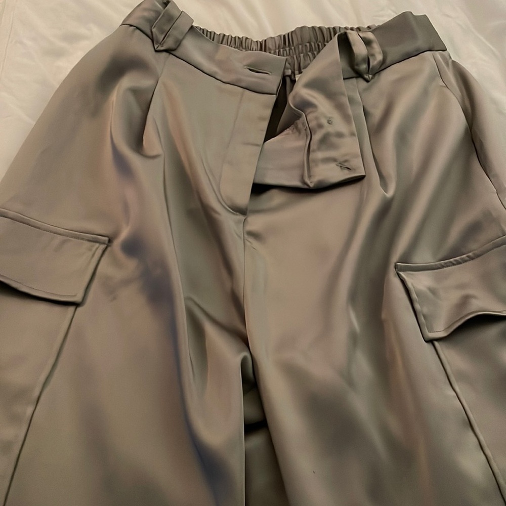 River island “In other words” gray suit pants